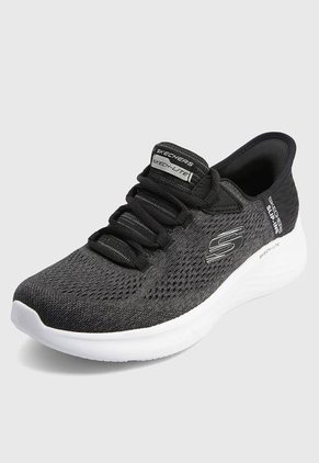 Tenis Training Gris-Blanco-Negro Skechers Skech-Lite Pro Natural Beauty