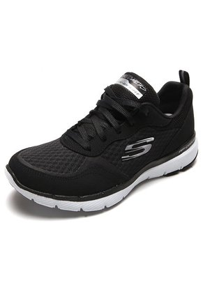 Tenis Running Negro-Blanco Skechers Go Forward