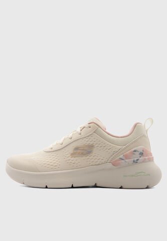 Tenis SKECHERS Engineered Mesh Lace-Up Beige Skechers