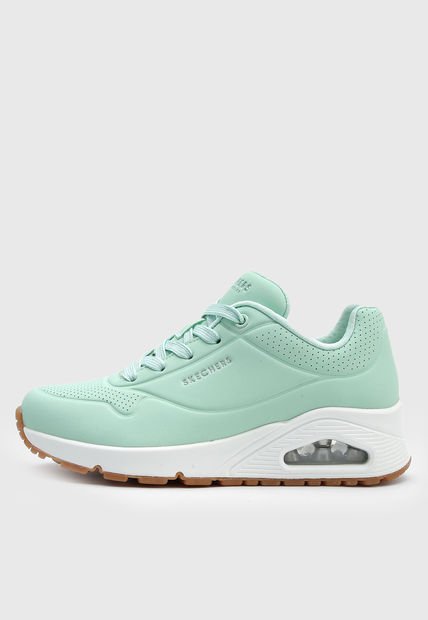 Tenis Lifestyle Verde Menta-Blanco Skechers Uno - Stand On Air