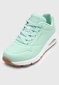 Tenis Lifestyle Verde Menta-Blanco Skechers Uno - Stand On Air de Skechers