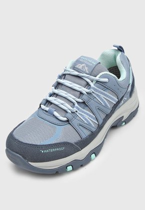 Tenis Outdoor Celeste-Azul-Gris Skechers Trego - Lookout Point