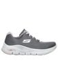 Tenis Skechers Archfit - Big Appeal Color Gris / Blanco / Rosa Para Mujer de Skechers