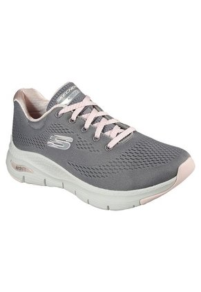 Tenis Skechers Archfit - Big Appeal Color Gris / Blanco / Rosa Para Mujer