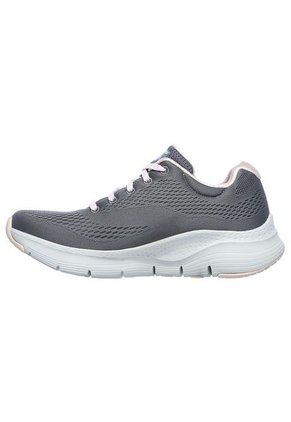 Tenis Skechers Archfit - Big Appeal Color Gris / Blanco / Rosa Para Mujer