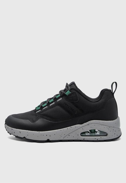 Tenis Lifestyle Negro-Verde-Gris Skechers Uno - Maverick Gorpcore
