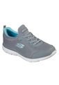Tenis Skechers Summits - Simple Light Color Gris / Blanco / Turquesa Para Mujer de Skechers