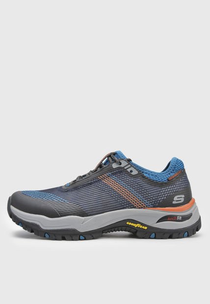 Tenis Outdoor Azul-Gris-Naranja Skechers Arch Fit Dawson - Mahone