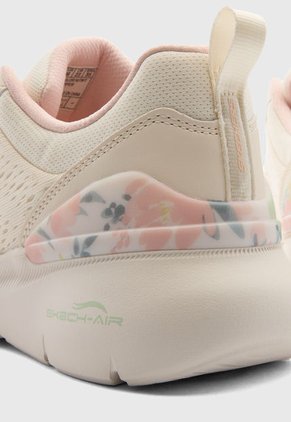 Tenis SKECHERS Engineered Mesh Lace-Up Beige