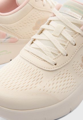 Tenis SKECHERS Engineered Mesh Lace-Up Beige