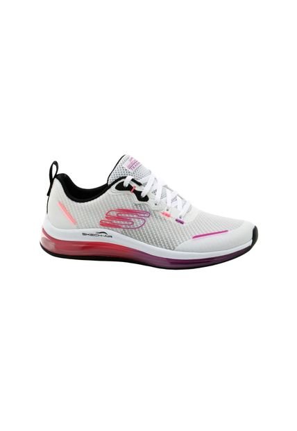 Tenis SKECHERS LOGO ENGINEERED- Blanco Multicolor Para Mujer