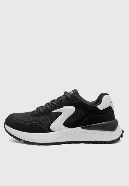 Tenis Lifestyle Negro-Blanco Skechers Fury-Fury Lace Low