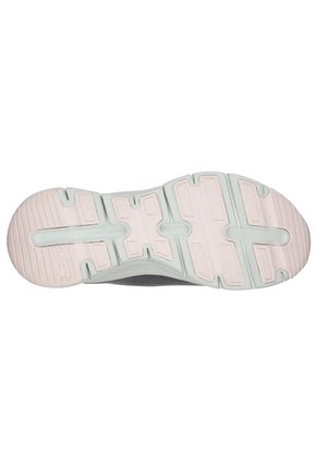 Tenis Skechers Archfit - Big Appeal Color Gris / Blanco / Rosa Para Mujer