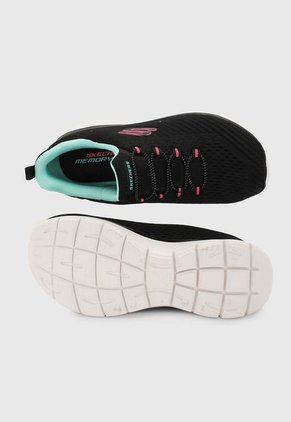 Tenis Training Negro-Verde Menta-Blanco Skechers Fast Attraction