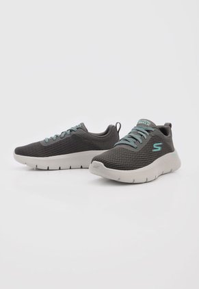 Tenis Lifestyle Gris-Celeste-Blanco Skechers Go Walk Flex