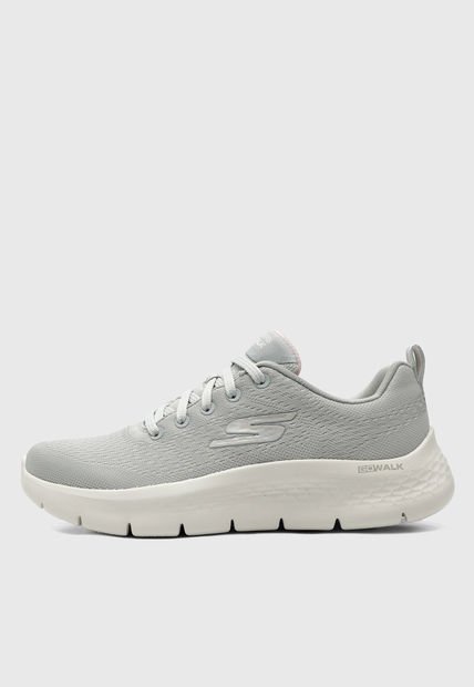 Tenis Walking Gris-Blanco-Rosa Skechers GO WALK Flex - Kali