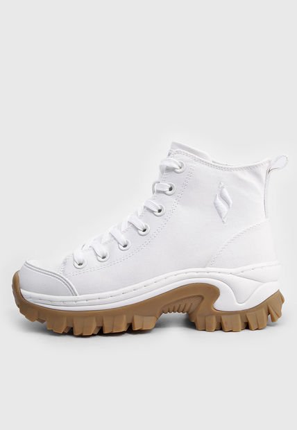 Bota Lifestyle Blanco-Marrón Skechers Street Blo