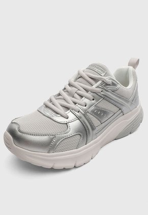 Tenis SKECHERS Bobs Vamos Plateado