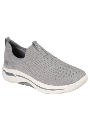 Tenis Skechers Go Walk Archfit - Iconic Color Gris / Blanco Para Mujer