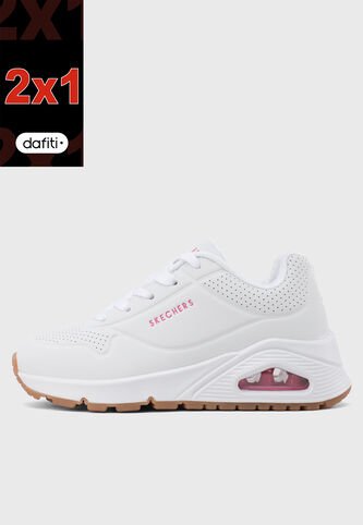 Tenis Lifestyle SKECHERS Uno - Stand On Air Blanco Skechers