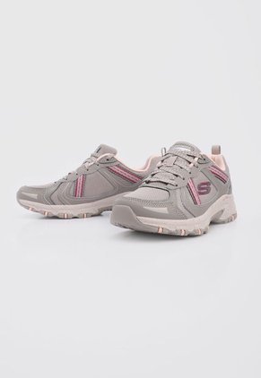 Outdoor Gris-Fucsia-Rosa Skechers Hillcrest