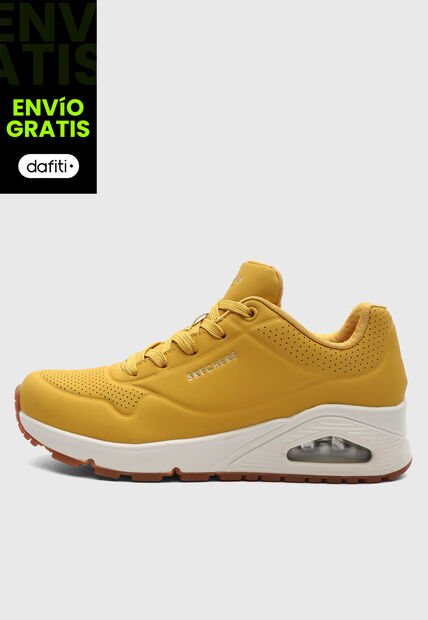 Tenis SKECHERS Uno  Mostaza