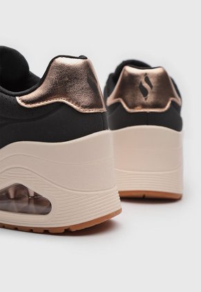 Tenis SKECHERS Uno Wedge - HI Steps Negro