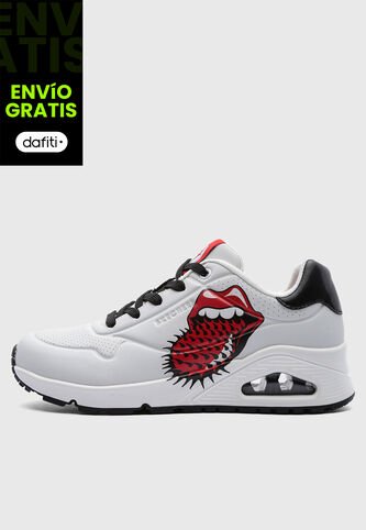 Tenis SKECHERS Uno - Rolling Stones Single Blanco Skechers