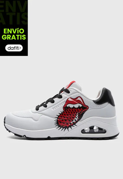 Tenis SKECHERS Uno - Rolling Stones Single Blanco