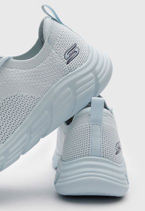 Tenis SKECHERS BOBS B Flex Lo Celeste