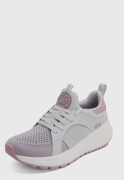 Tenis Training Gris-Lila Skechers