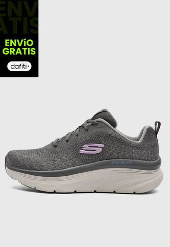 Tenis SKECHERS D`lux Walker Gris Skechers