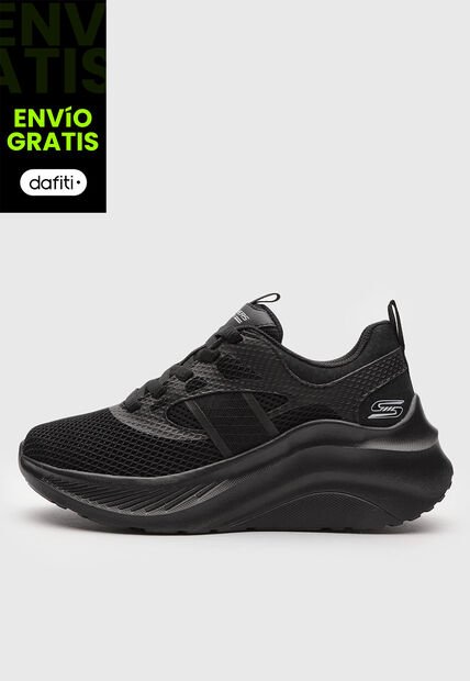 Tenis SKECHERS BOBS Chaos Hi - Dazzling Glint Negro