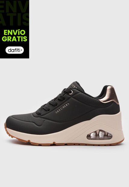 Tenis SKECHERS Uno Wedge - HI Steps Negro