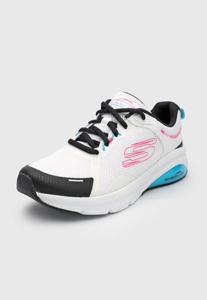 Tenis Running Blanco-Fucsia-Celeste Skechers Skech-Air Extreme 2.0