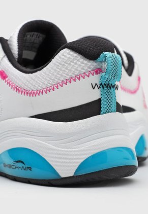 Tenis Running Blanco-Fucsia-Celeste Skechers Skech-Air Extreme 2.0