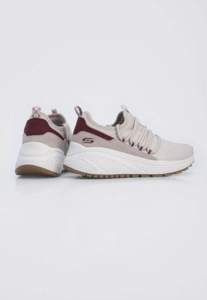 Tenis Lifestyle Palo Rosa-Blanco-Vinotinto Skechers Bobs Sparrow 2.0