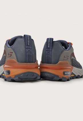 Tenis de Senderismo Azul-Naranja-Gris Skechers Max Protect