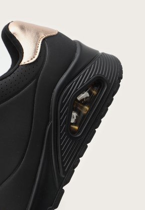 Tenis Lifestyle Negro-Oro Rosa Skechers Street Uno - Golden Air