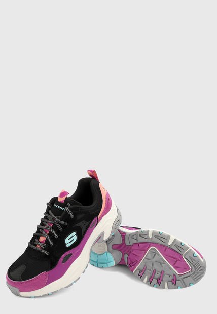 Skechers Ladies Skechers Stamina Uphill Path Tenis Lifestyle Negro