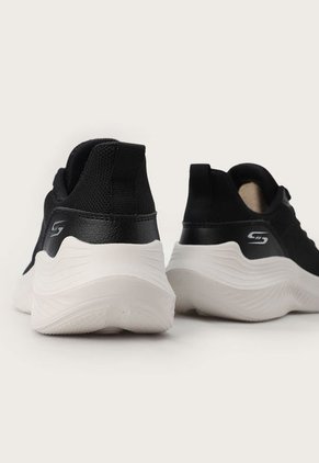 Tenis Training Negro-Blanco Skechers Bobs Sport Squad Waves