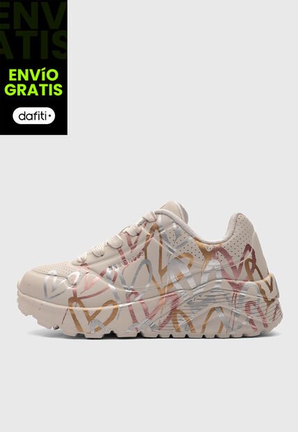 Tenis SKECHERS Uno Lite - Metallic Love Beige