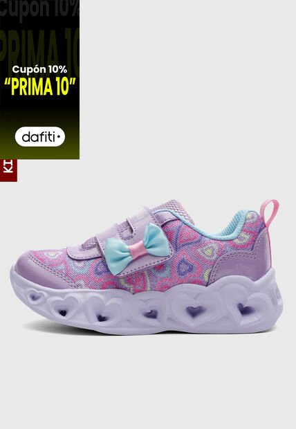 Tenis Lifestyle SKECHERS Heart Lights Violeta