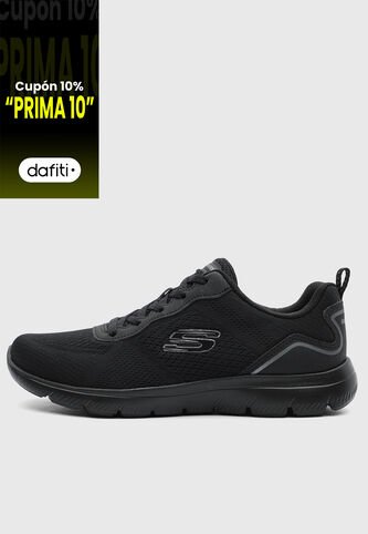 Tenis Lifestyle  SKECHERS Summits Negro Skechers