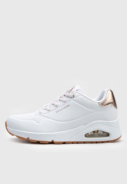Tenis Skechers Uno - Shimmer Away Blanco