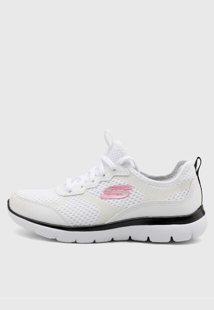 Tenis Training Blanco-Beige-Negro Skechers Summits - Free Classics