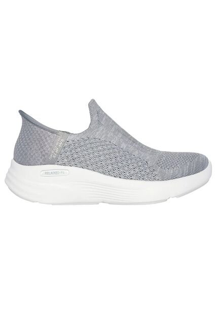 Tenis Skechers Mujer Relaxed FI - Gris