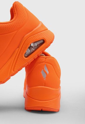 Tenis Lifestyle Naranja-Plateado Skechers Street Uno - Night Shades