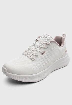 Tenis SKECHERS Bobs Moda Flex Blanco