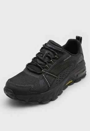 Tenis de Senderismo Negro-Blanco Skechers Max Protect
